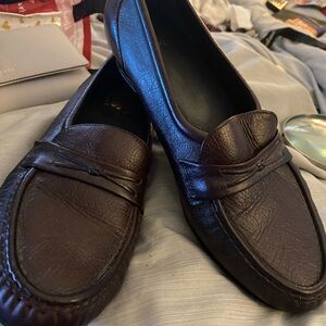New SAS Dark Brown Leather Loafers